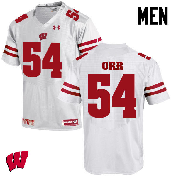 Wisconsin Badgers Men's #50 Chris Orr NCAA Under Armour Authentic White College Stitched Football Jersey XO40F47YI